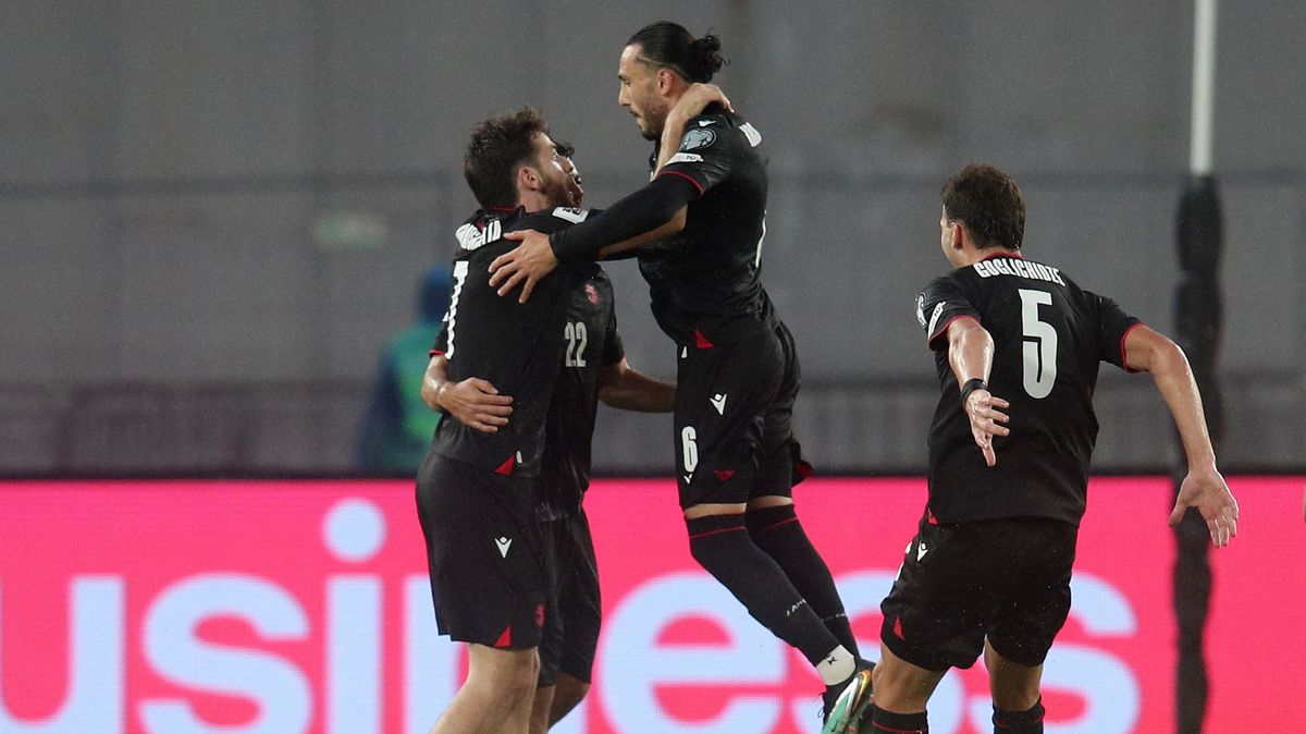 Fotbalisté Gruzie poprvé vyhráli v kvalifikaci na MS. Přehráli Bulharsko